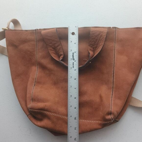 Gap established 1969 Brown leather shoulder bag‎ Large casual woman Y2K